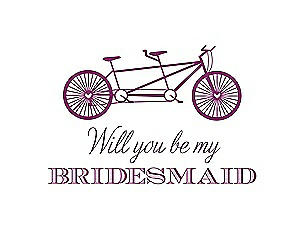 Will You Be My Bridesmaid Card - Bike