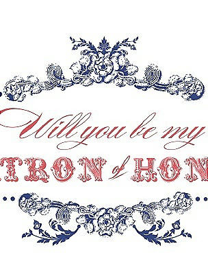 Will You Be My Matron of Honor Card - Vintage