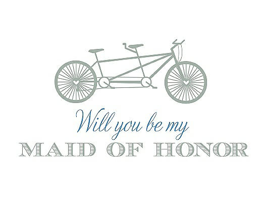 Will You Be My Maid of Honor - Bike