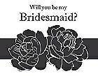 DIY Will you be my bridesmaid? Card - Flowers Band