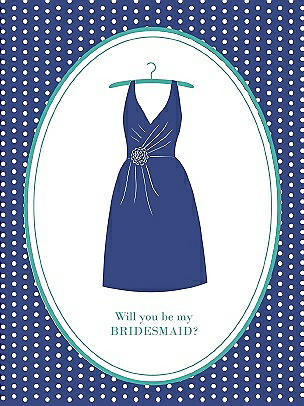 Will You Be My Bridesmaid Card - Dress