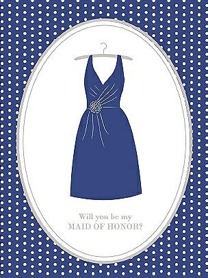 Will You Be My Maid of Honor Card - Dress