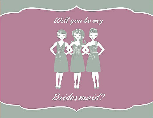 Will You Be My Bridesmaid Card - Girls