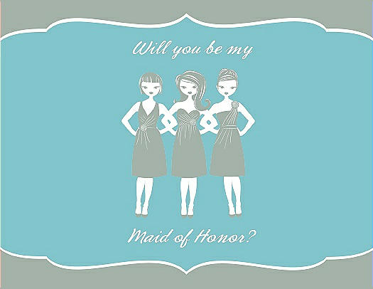 Will You Be My Maid of Honor Card - Girls