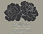 DIY Will you be my bridesmaid? Card - Flower Bouquet