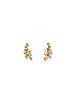 Cubic Zirconia Gold Climber Earrings
