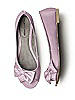 Satin Peep Toe Bridal Ballet Wedding Flats