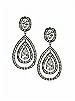 CZ Nested Drop Chandelier Earrings