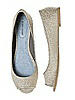 Park Avenue Brocade Open-Toe Wedding Flats