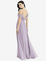 Front View Thumbnail - Lilac Haze Off-the-Shoulder Open Cowl-Back Maxi Dress