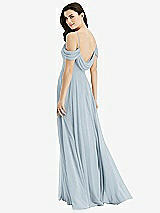 Front View Thumbnail - Mist Off-the-Shoulder Open Cowl-Back Maxi Dress