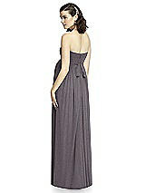 Rear View Thumbnail - Stormy Silver Dessy Shimmer Maternity Bridesmaid Dress M426LS