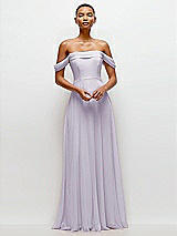 Front View Thumbnail - Moondance Off-the-Shoulder Draped Neckline Maxi Dress