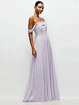 Side View Thumbnail - Moondance Off-the-Shoulder Draped Neckline Maxi Dress