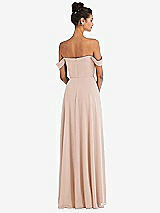 Alt View 2 Thumbnail - Cameo Off-the-Shoulder Draped Neckline Maxi Dress