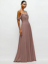 Side View Thumbnail - Sienna Off-the-Shoulder Draped Neckline Maxi Dress