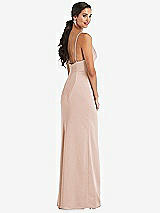 Alt View 3 Thumbnail - Cameo Cowl-Neck Draped Wrap Maxi Dress with Front Slit