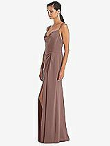 Alt View 2 Thumbnail - Sienna Cowl-Neck Draped Wrap Maxi Dress with Front Slit