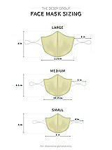 Alt View 1 Thumbnail - Butter Yellow Satin Twill Reusable Face Mask