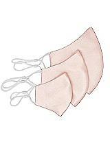 Rear View Thumbnail - Blush Satin Twill Reusable Face Mask