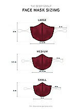 Alt View 1 Thumbnail - Burgundy Satin Twill Reusable Face Mask