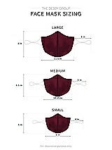 Alt View 1 Thumbnail - Cabernet Satin Twill Reusable Face Mask