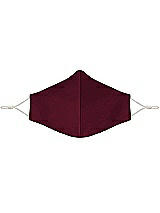 Front View Thumbnail - Cabernet Satin Twill Reusable Face Mask