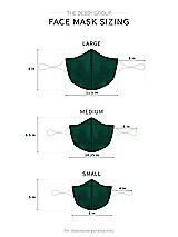 Alt View 1 Thumbnail - Hunter Green Satin Twill Reusable Face Mask