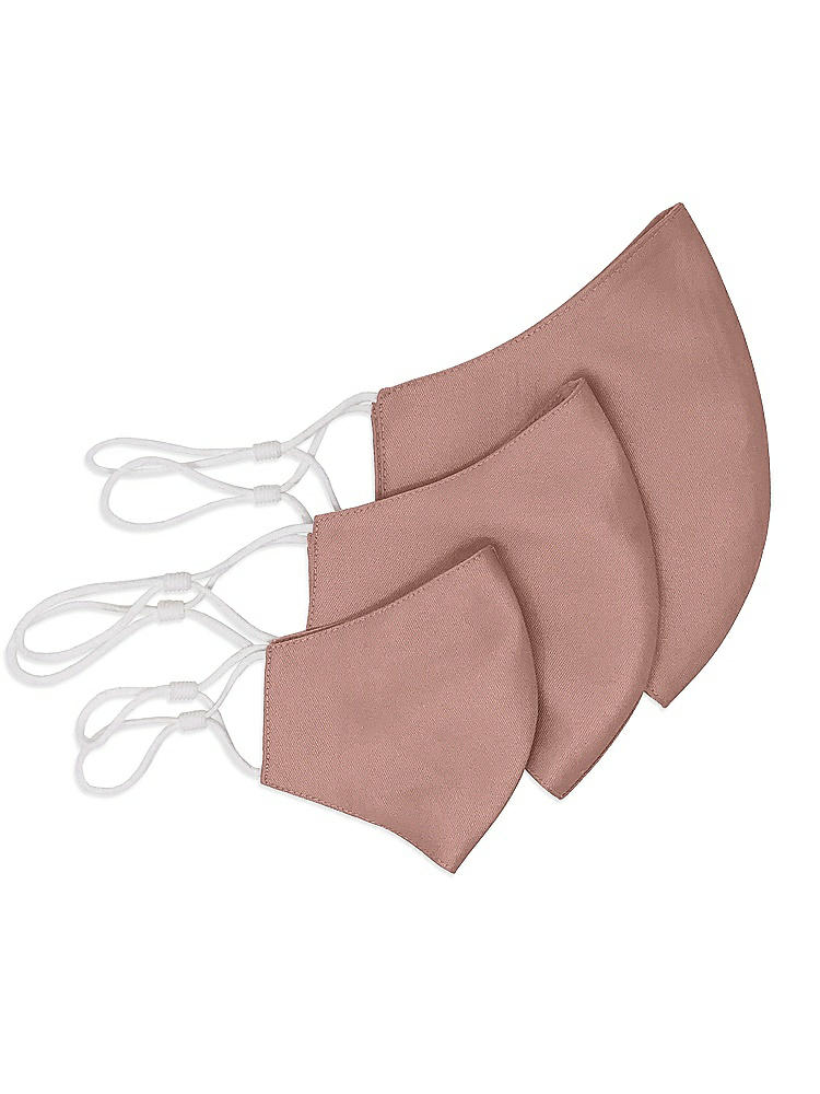 Back View - Neu Nude Satin Twill Reusable Face Mask