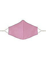 Front View Thumbnail - Powder Pink Satin Twill Reusable Face Mask