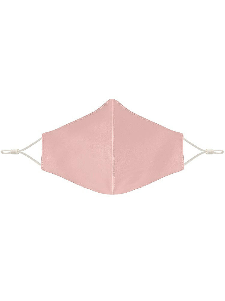 Front View - Rose - PANTONE Rose Quartz Satin Twill Reusable Face Mask