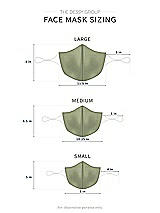 Alt View 1 Thumbnail - Sage Satin Twill Reusable Face Mask