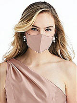 Alt View 2 Thumbnail - Toasted Sugar Satin Twill Reusable Face Mask