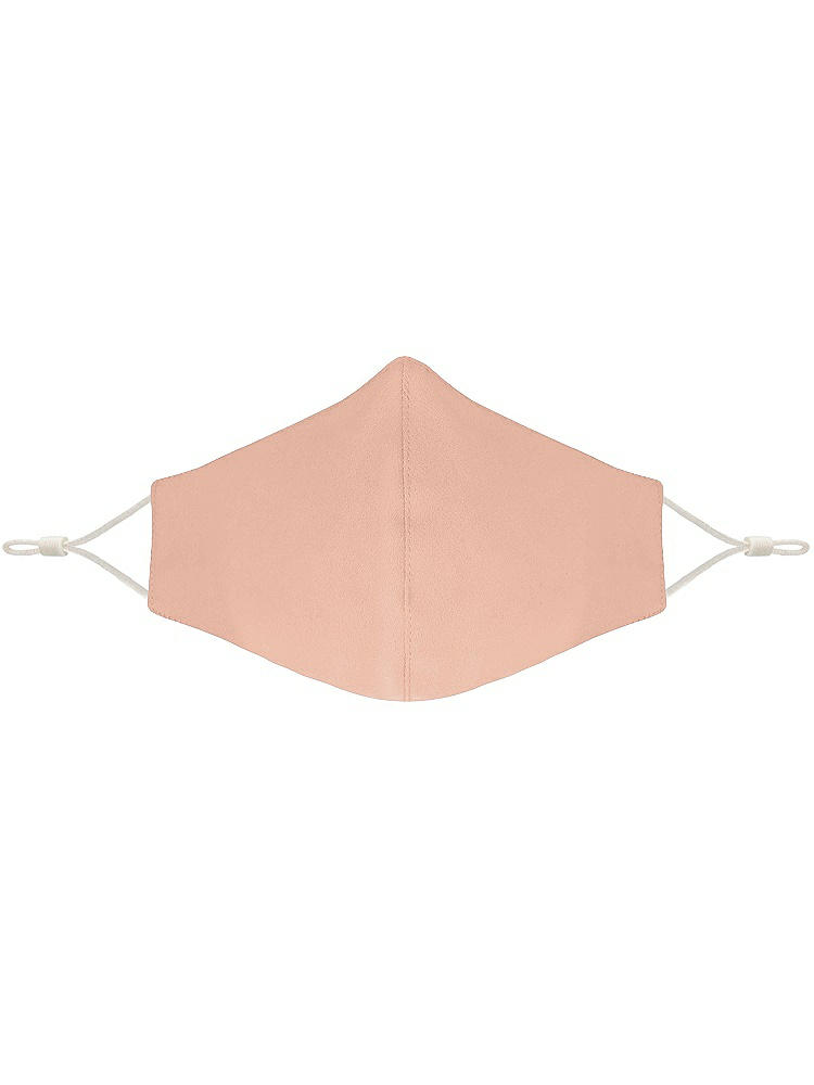 Front View - Pale Peach Crepe Reusable Face Mask