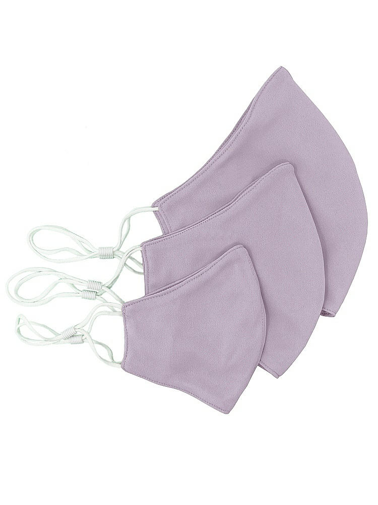 Back View - Lilac Haze Crepe Reusable Face Mask