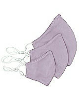 Rear View Thumbnail - Lilac Haze Crepe Reusable Face Mask