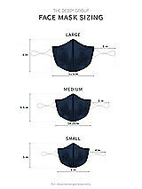 Alt View 1 Thumbnail - Midnight Navy Crepe Reusable Face Mask