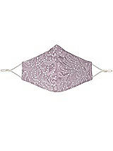 Front View Thumbnail - Suede Rose Sequin Lace Reusable Face Mask