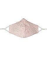 Front View Thumbnail - Blush Sequin Lace Reusable Face Mask