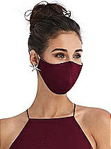 Alt View 2 Thumbnail - Cabernet Soft Jersey Reusable Face Mask