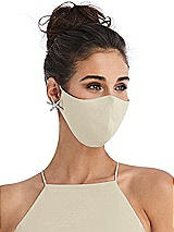 Alt View 2 Thumbnail - Champagne Soft Jersey Reusable Face Mask