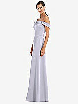 Alt View 2 Thumbnail - Silver Dove Draped Pleat Off-the-Shoulder Maxi Dress