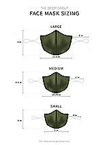 Alt View 1 Thumbnail - Olive Green Lux Velvet Reusable Face Mask