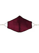 Front View Thumbnail - Cabernet Lux Charmeuse Reusable Face Mask