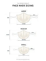 Alt View 1 Thumbnail - Ivory Lux Charmeuse Reusable Face Mask