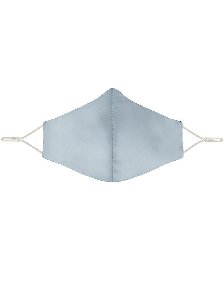 Front View - Mist Lux Charmeuse Reusable Face Mask