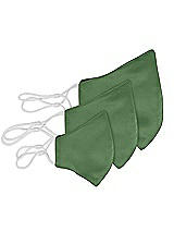 Rear View Thumbnail - Vineyard Green Lux Charmeuse Reusable Face Mask