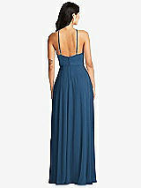 Rear View Thumbnail - Dusk Blue Bella Bridesmaids Dress BB129