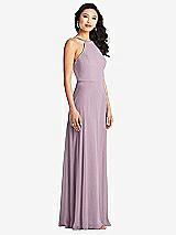 Side View Thumbnail - Suede Rose Bella Bridesmaids Dress BB129