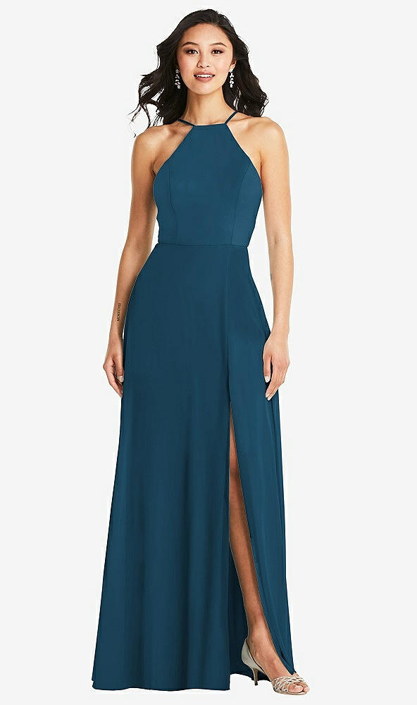 Front View - Atlantic Blue Bella Bridesmaids Dress BB129